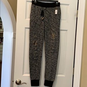 Teen/ladies joggers NWT. Bronze detailing